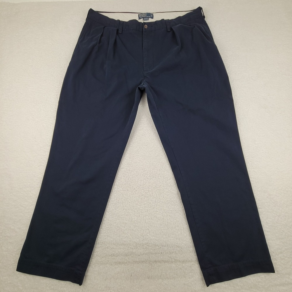 Polo Ralph Lauren Ethan Pant Mens 38x29 Pleated‎ Chinos Classic Dress Pants